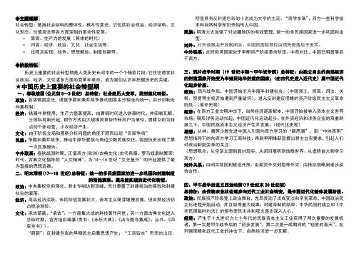 社会转型时期的特征
