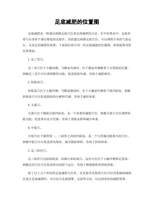 足底减肥的位置图