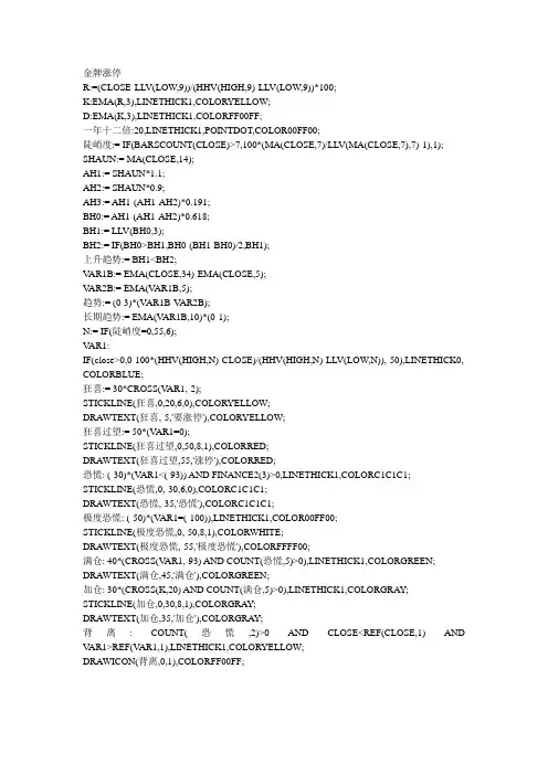 大智慧指标