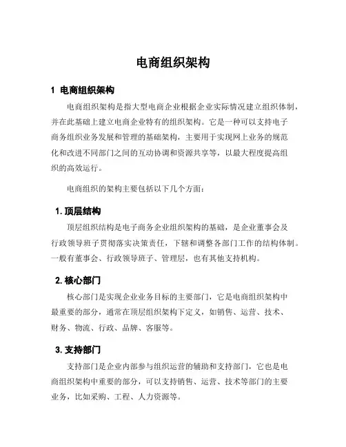 电商组织架构
