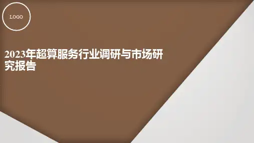 超算服务行业调研与市场研究报告2023年