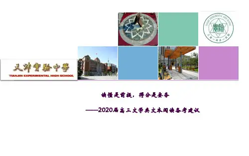 高考文学类文本阅读专项ppt课件