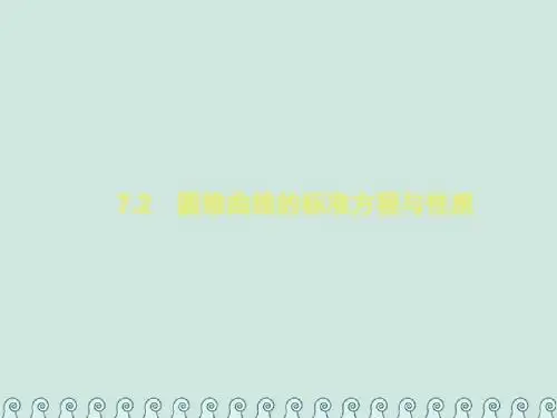 2019年高考数学总复习7.2圆锥曲线的标准方程与性质习题课件文