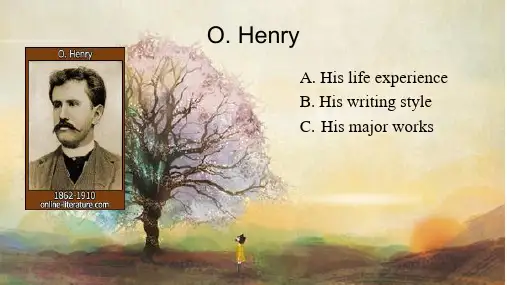 欧亨利的英文pptOHenry