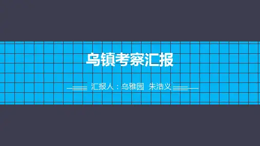 乌镇考察报告-乌镇雅园