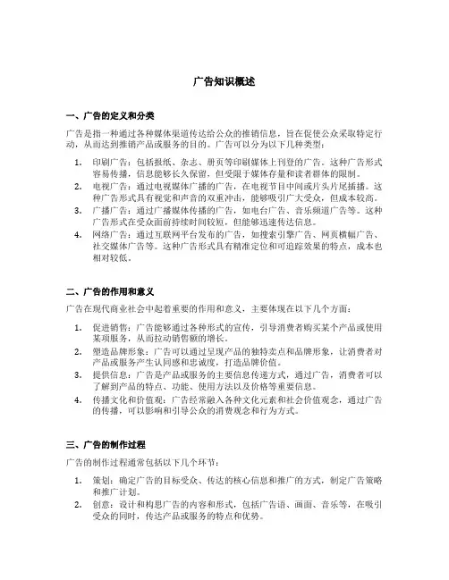 广告知识概述