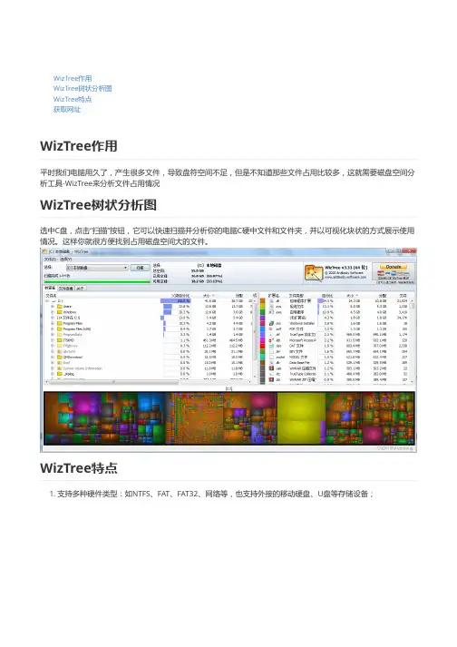 Windows磁盘空间占用分析工具-WizTree