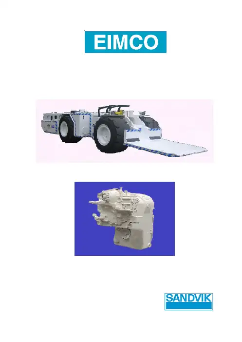 ED 25  ED 30 支架搬运车 变速箱和变矩器 培训手册说明书