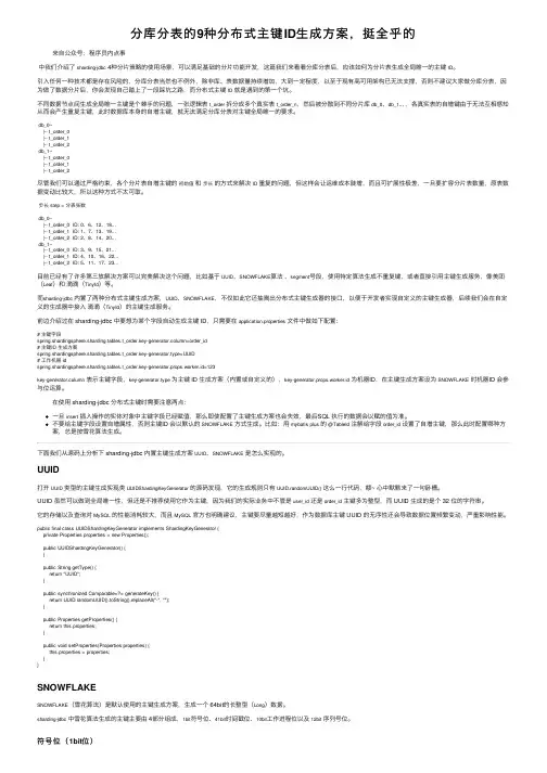 分库分表的9种分布式主键ID生成方案，挺全乎的