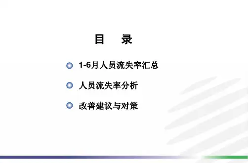 人员流失分析报告
