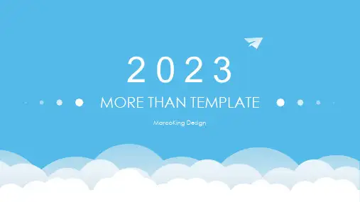 英文汇报PPT通用模板2023
