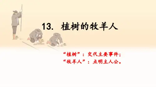 《植树的牧羊人》ppt课件