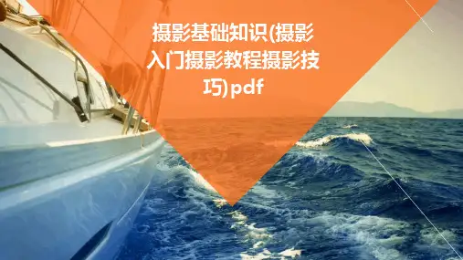 摄影基础知识(摄影入门摄影教程摄影技巧)pdf