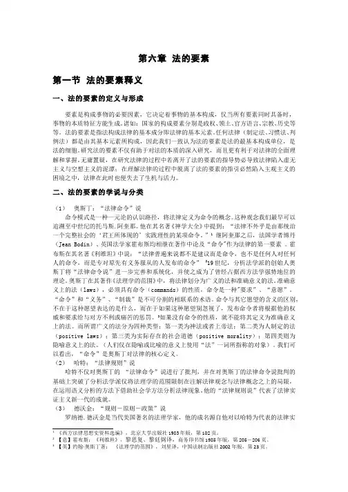 第六章  法的要素