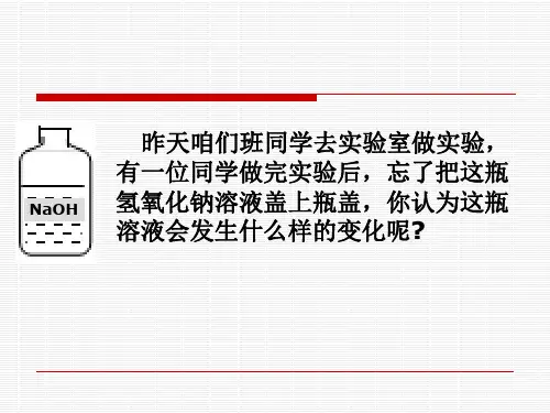 探究氢氧化钠变质