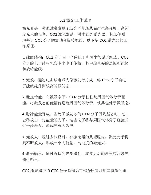 co2 激光 工作原理