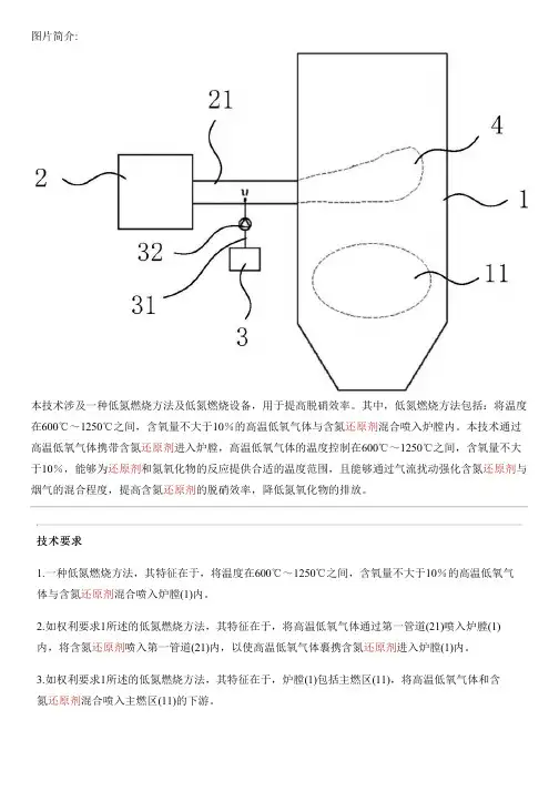 低氮燃烧方法及低氮燃烧设备的制作流程