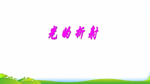 苏教版八年级物理上第四章第一节《光的折射》教学课件共23张PPT (共23张PPT)