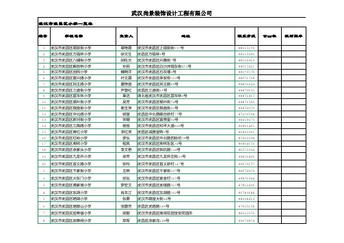 武昌区小学汇总