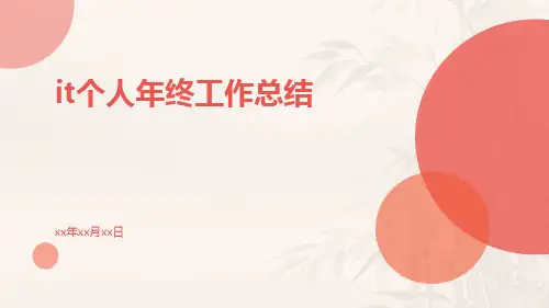 it个人年终工作总结PPT