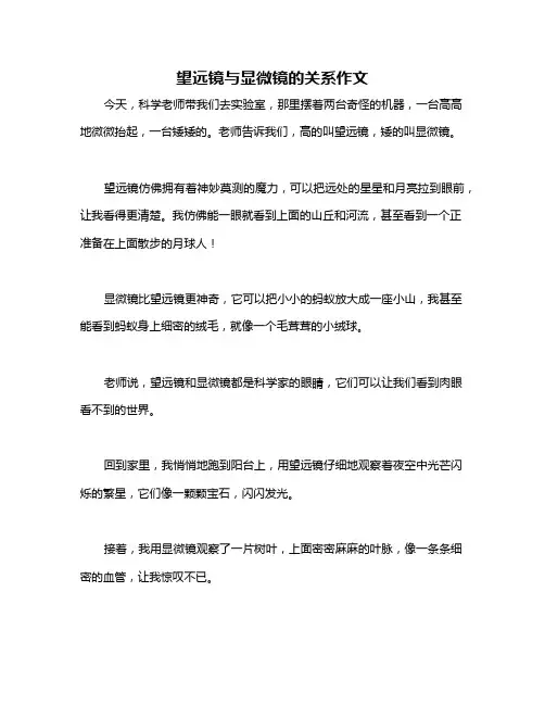 望远镜与显微镜的关系作文