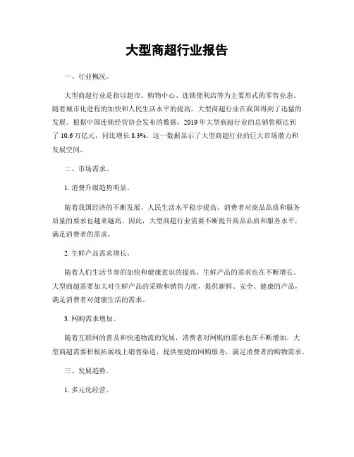 大型商超行业报告