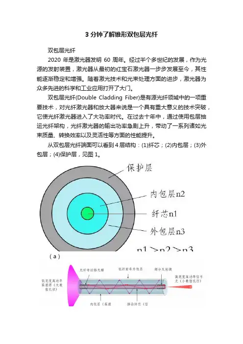 3分钟了解锥形双包层光纤