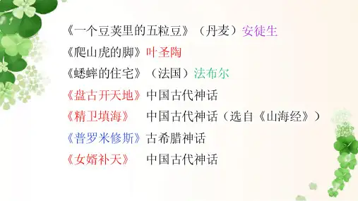 统编版四年级上册语文期末总复习知识PPT
