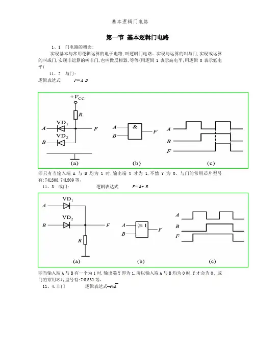 基本逻辑门电路