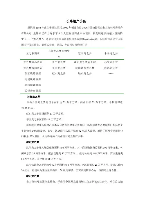 长峰地产