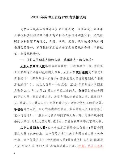 2020年劳动工资填报明白纸(1)(1)(1)