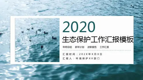 环境生态保护工作汇报PPT