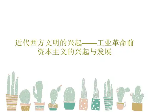 近代西方文明的兴起——工业革命前资本主义的兴起与发展共55页文档