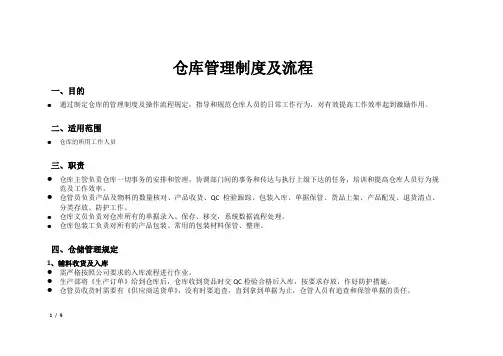 样板-仓库管理流程图