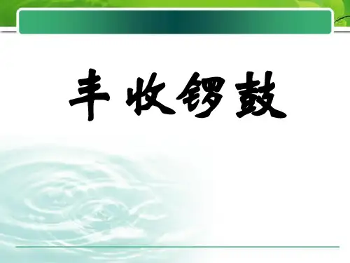 《丰收锣鼓》PPT课件4