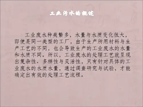 污水处理案例分析工业
