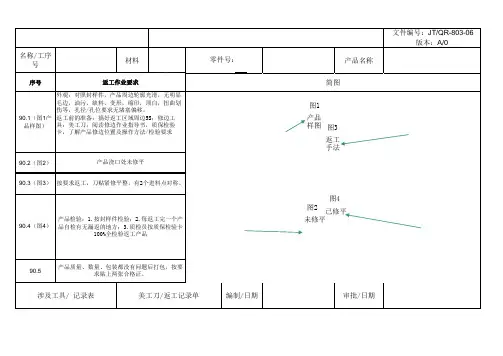 返工作业指导书