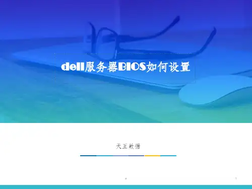 dell服务器BIOS如何设置