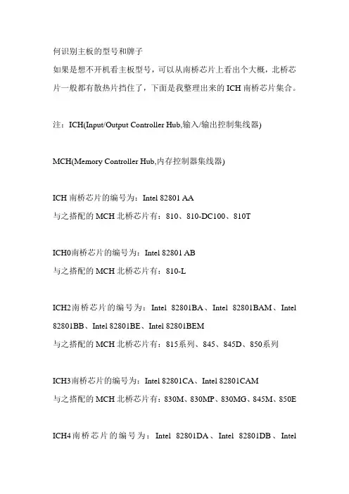 识别主板的型号和牌子