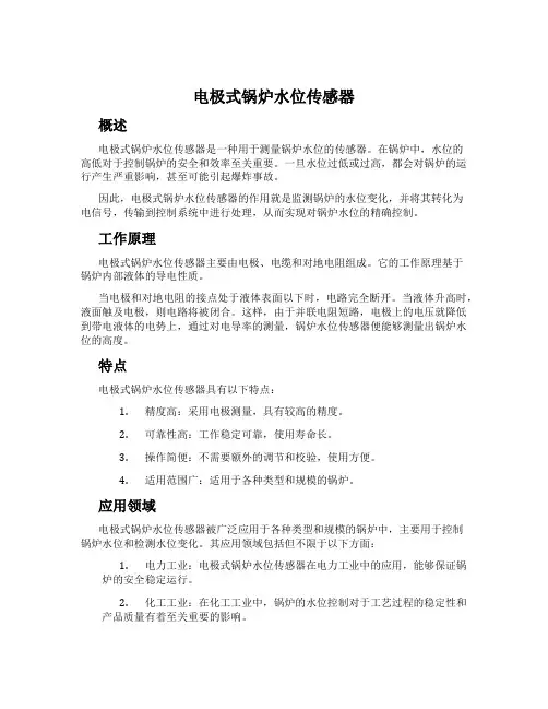 电极式锅炉水位传感器