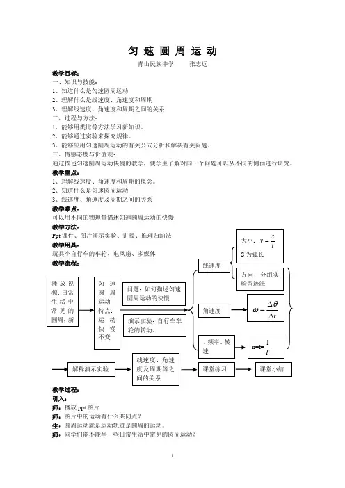 匀速圆周运动讲义
