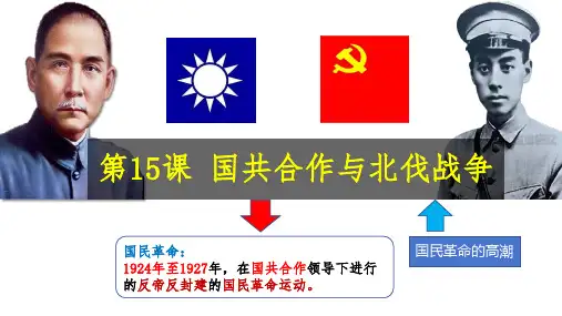 第15课国民革命和北伐战争(课件)(18张PPT+内嵌视频)八年级历史上册课件(部编版)