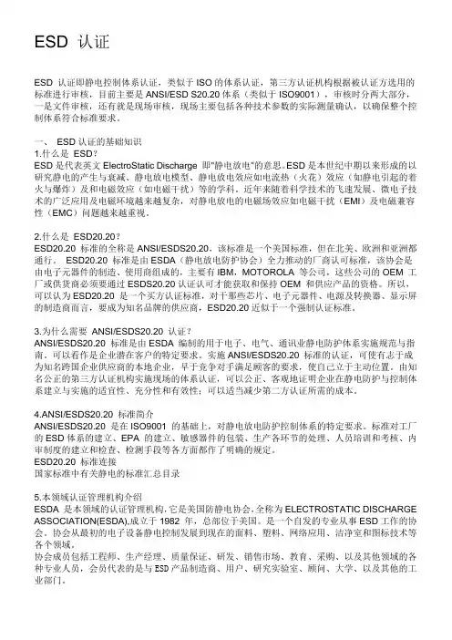 ESD认证