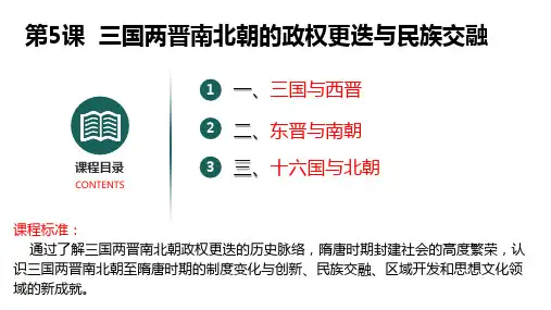 三国两晋南北朝的政权更迭与民族交融ppt课件