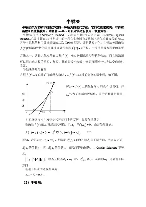 最优化理论方法——牛顿法