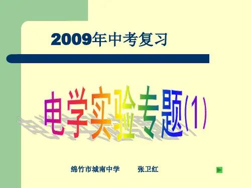 2009中考复习《电学实验专题》PPT课件