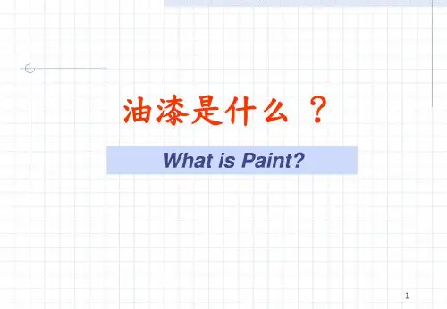 培训学习资料-油漆工艺_2023年学习资料