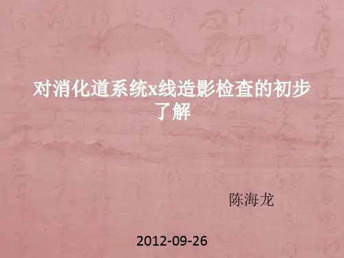 消化道造影PPT课件
