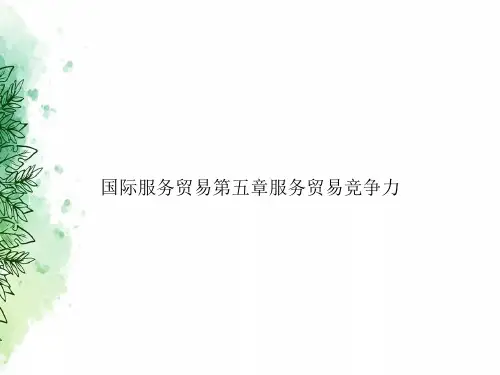 国际服务贸易第五章服务贸易竞争力