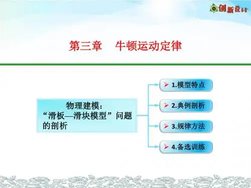 3-09-3-物理建模：动力学中“滑板—滑块模型”问题的剖析